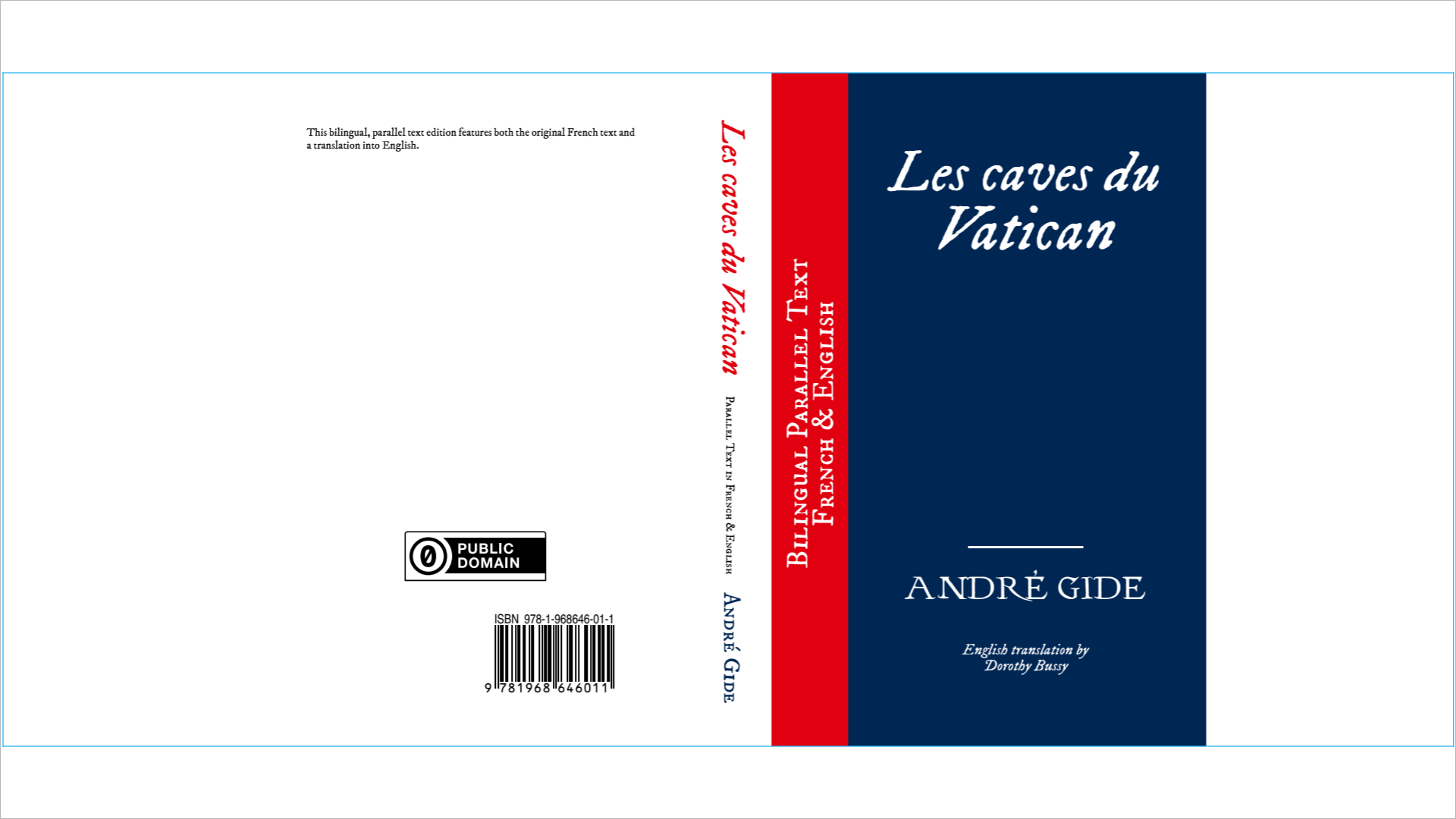 Dustjacket with bleed lines